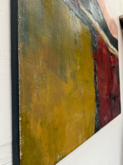 Original Abstract Painting on Linen