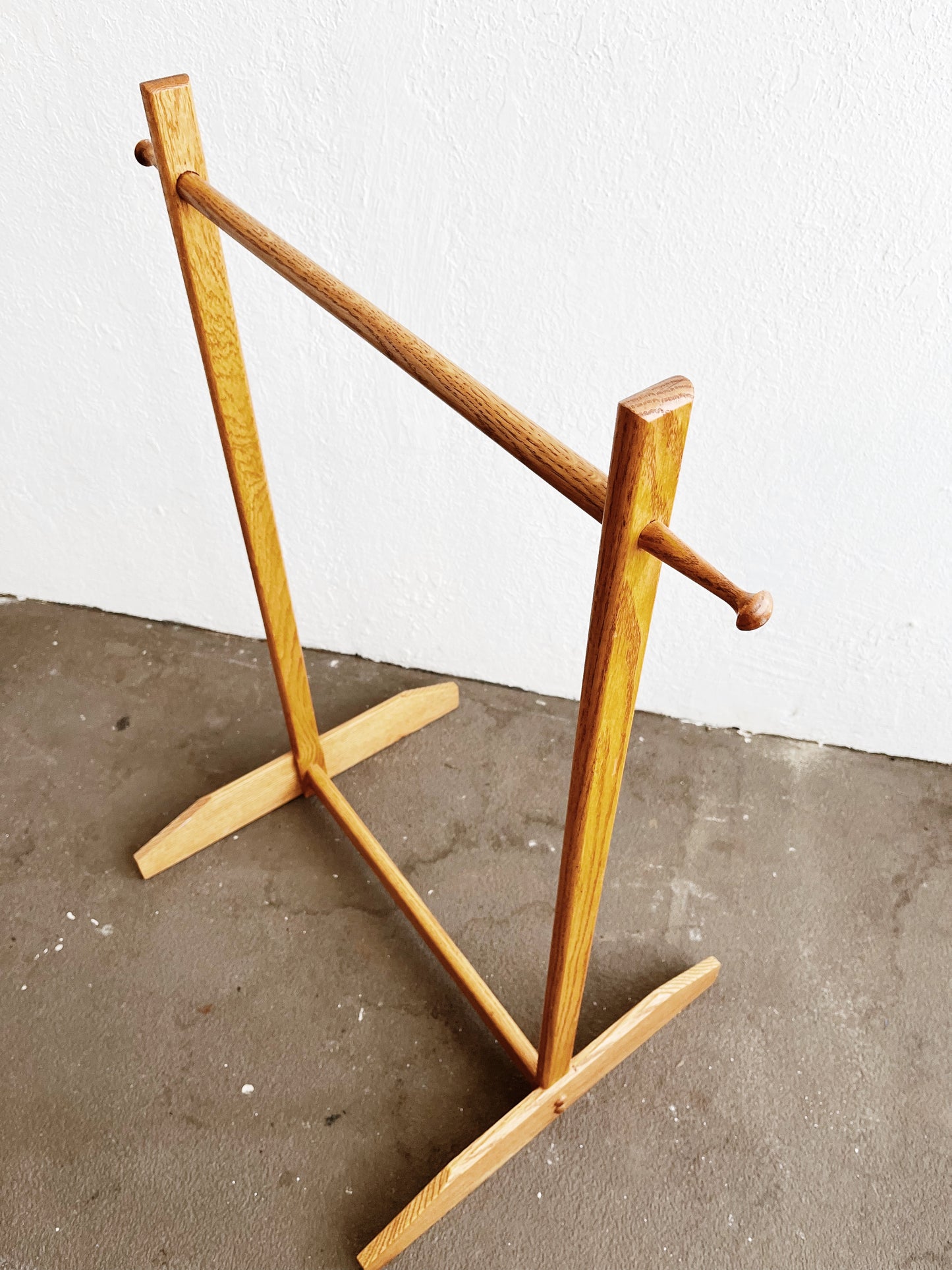 Vintage Wood Textile Rack