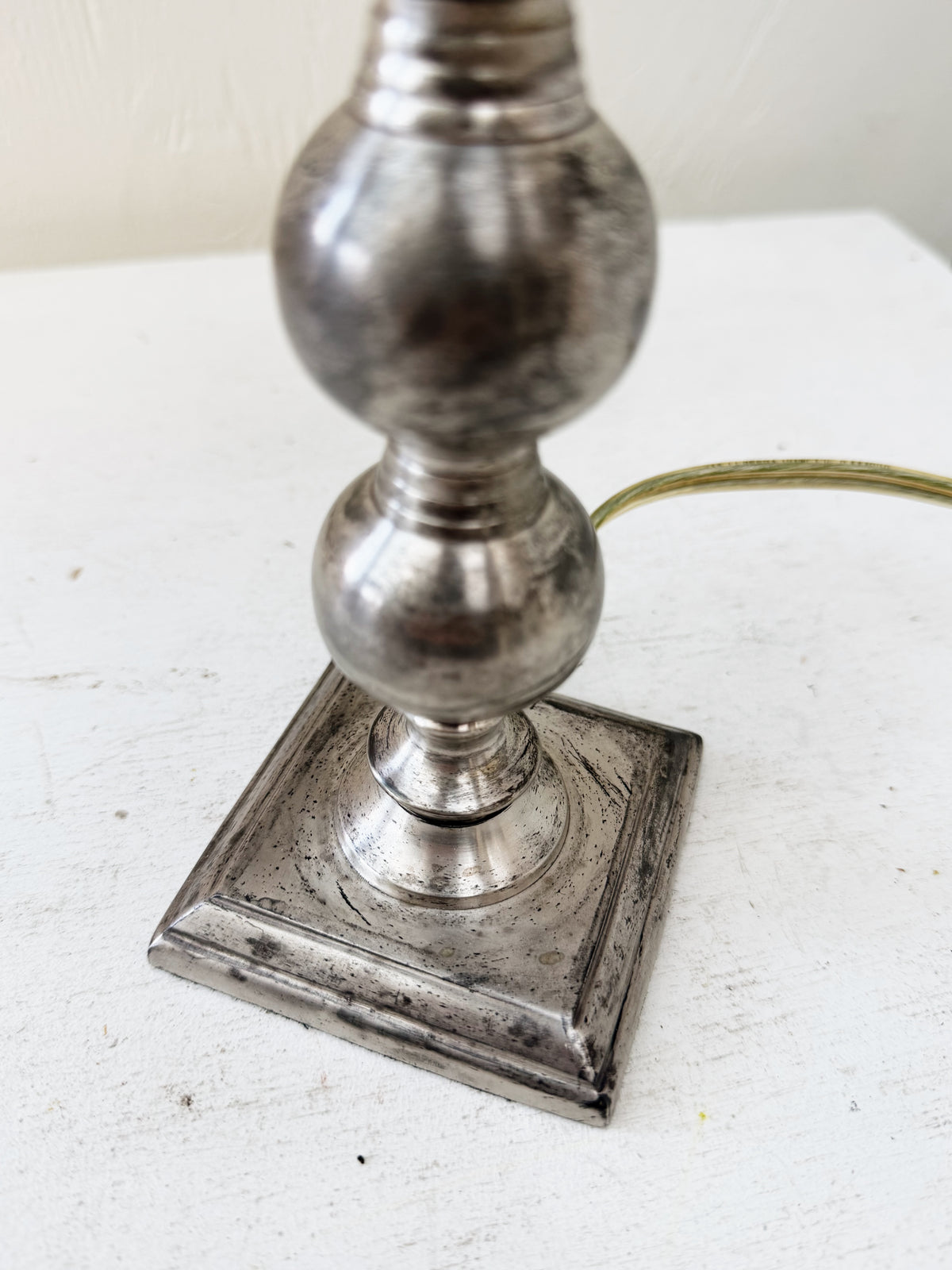 Vintage Nickel Lamp
