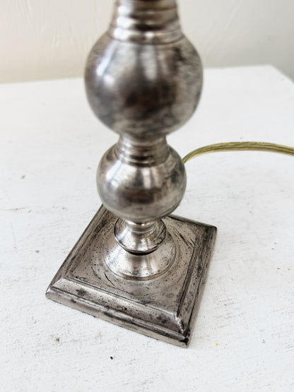 Vintage Nickel Lamp