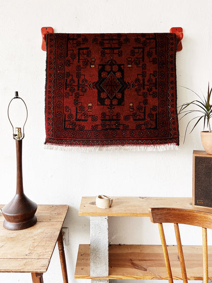 Vintage Hand Knotted Wool Rug