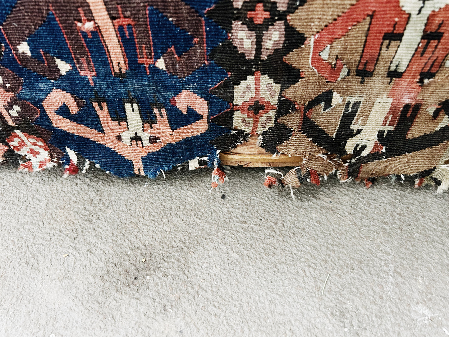 Antique Kilim Storage Bench