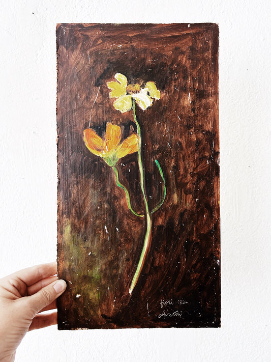 Mid Century Floral Painting
