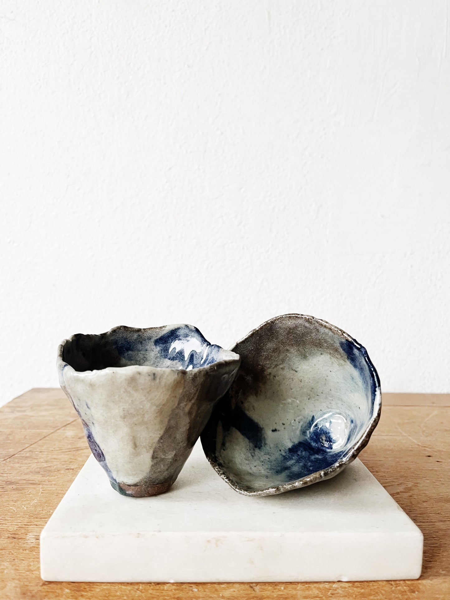 Pair of Handformed Vessels