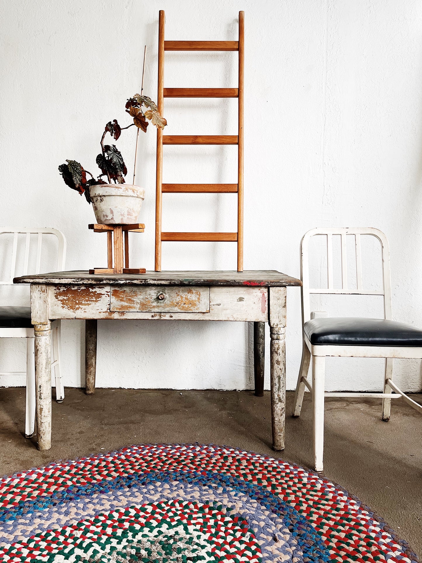 Vintage Wooden Bunk Ladder