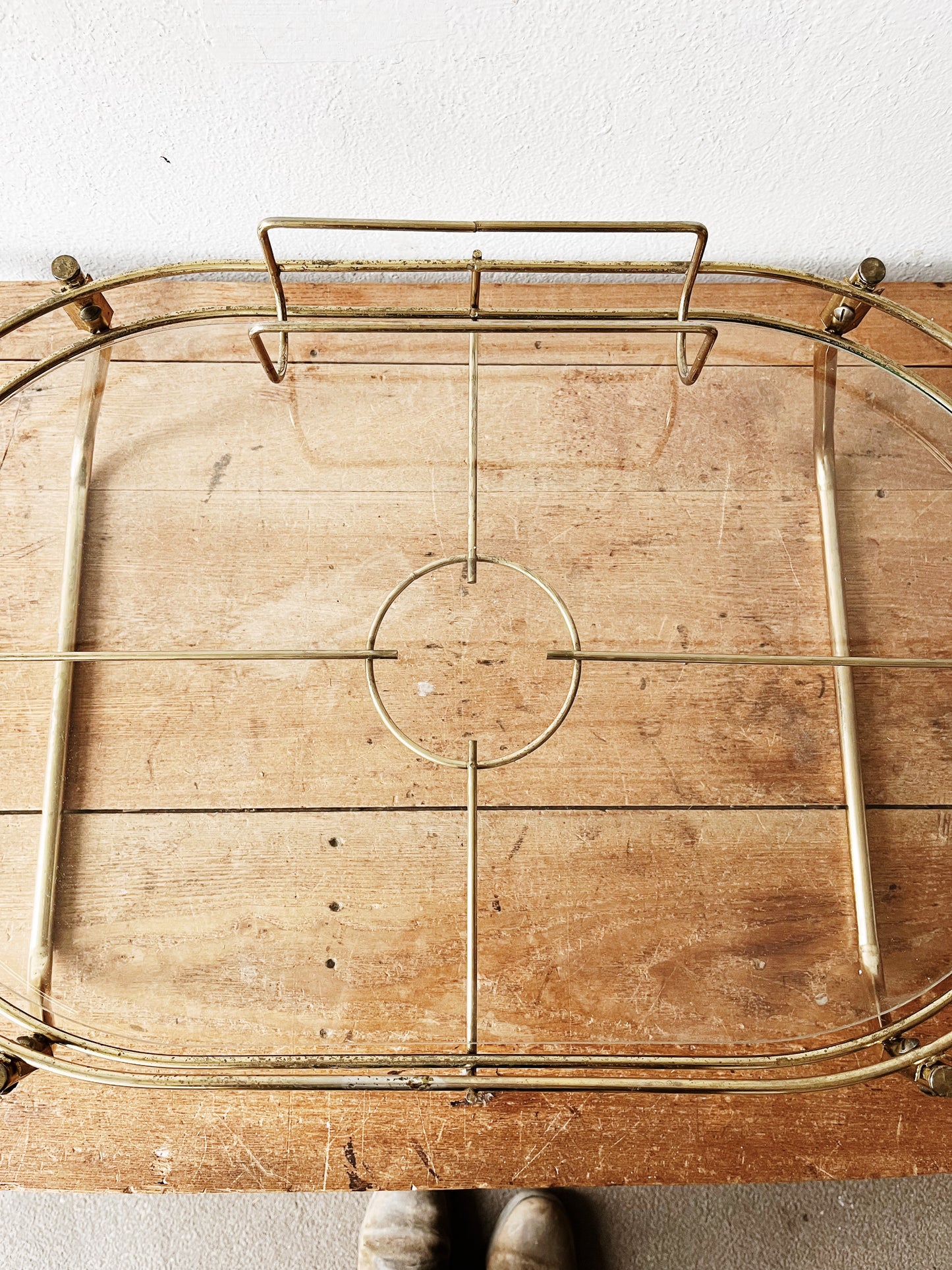 Large Mid Century Breakfast Tray