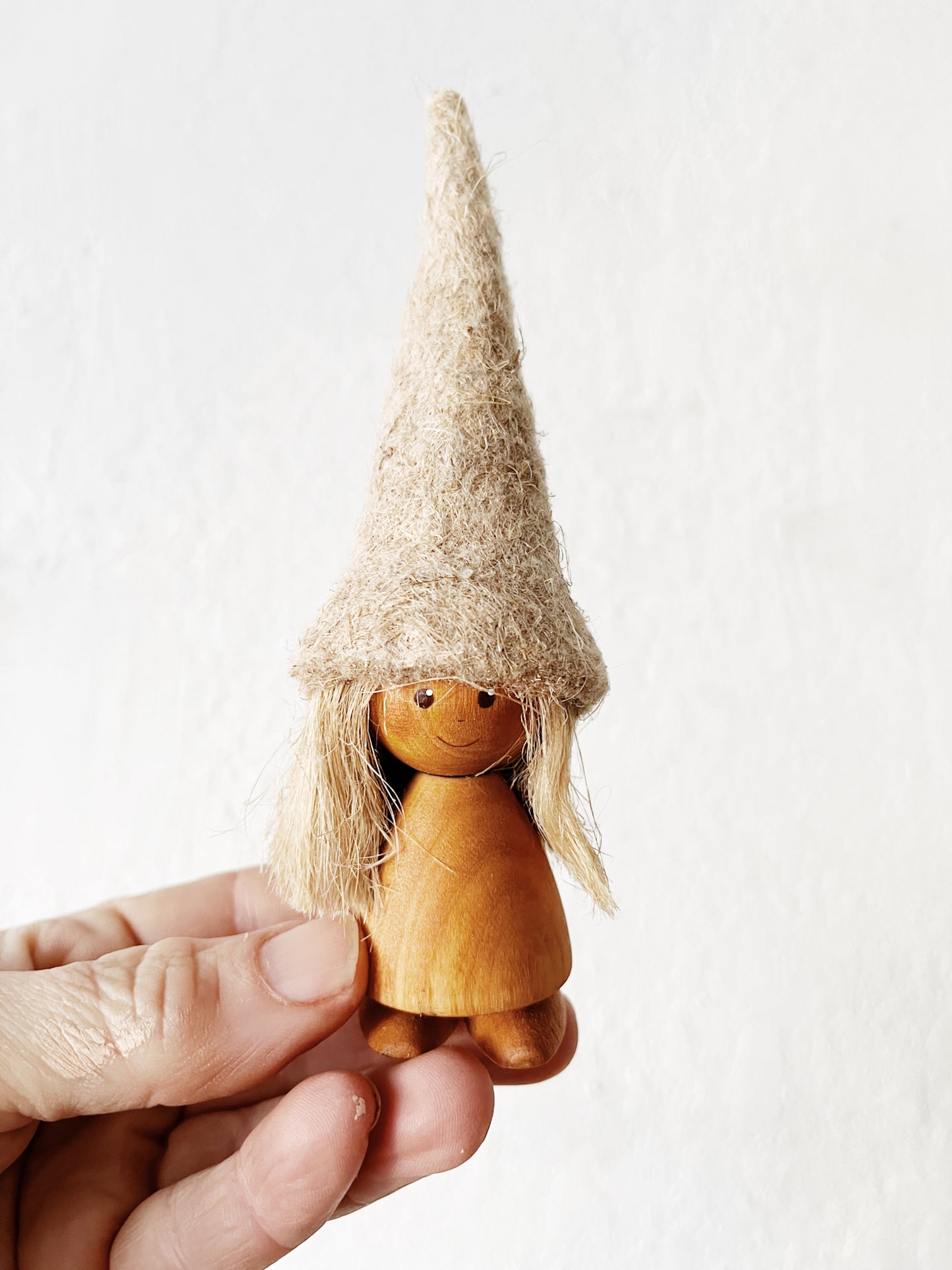 Vintage Wooden Gnome