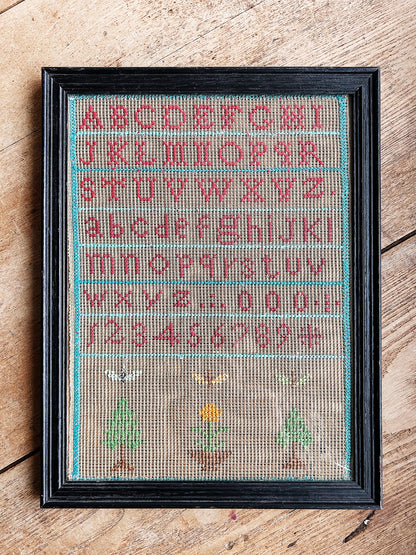 Antique Needlepoint Sampler