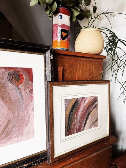 Vintage Abstract Oil Painting