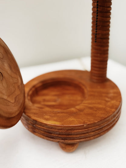Folk Art Spindle Lamp