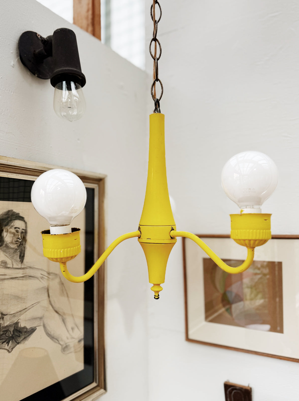 Sunny Yellow Chandelier