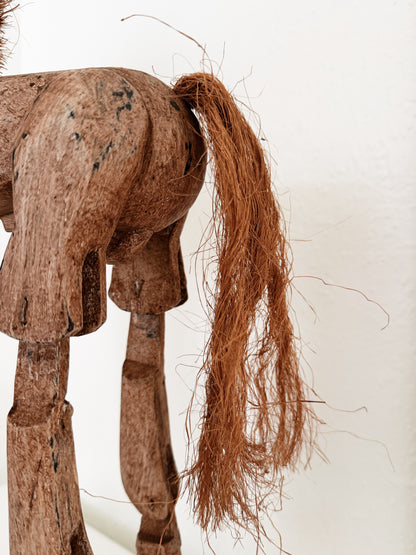 Vintage Folk Art Horse Puppet