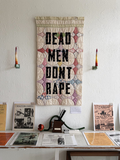 Meggan Howell Protest Quilt 'Dead Men'
