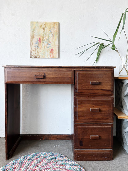 Vintage Wood Student/Writing Desk