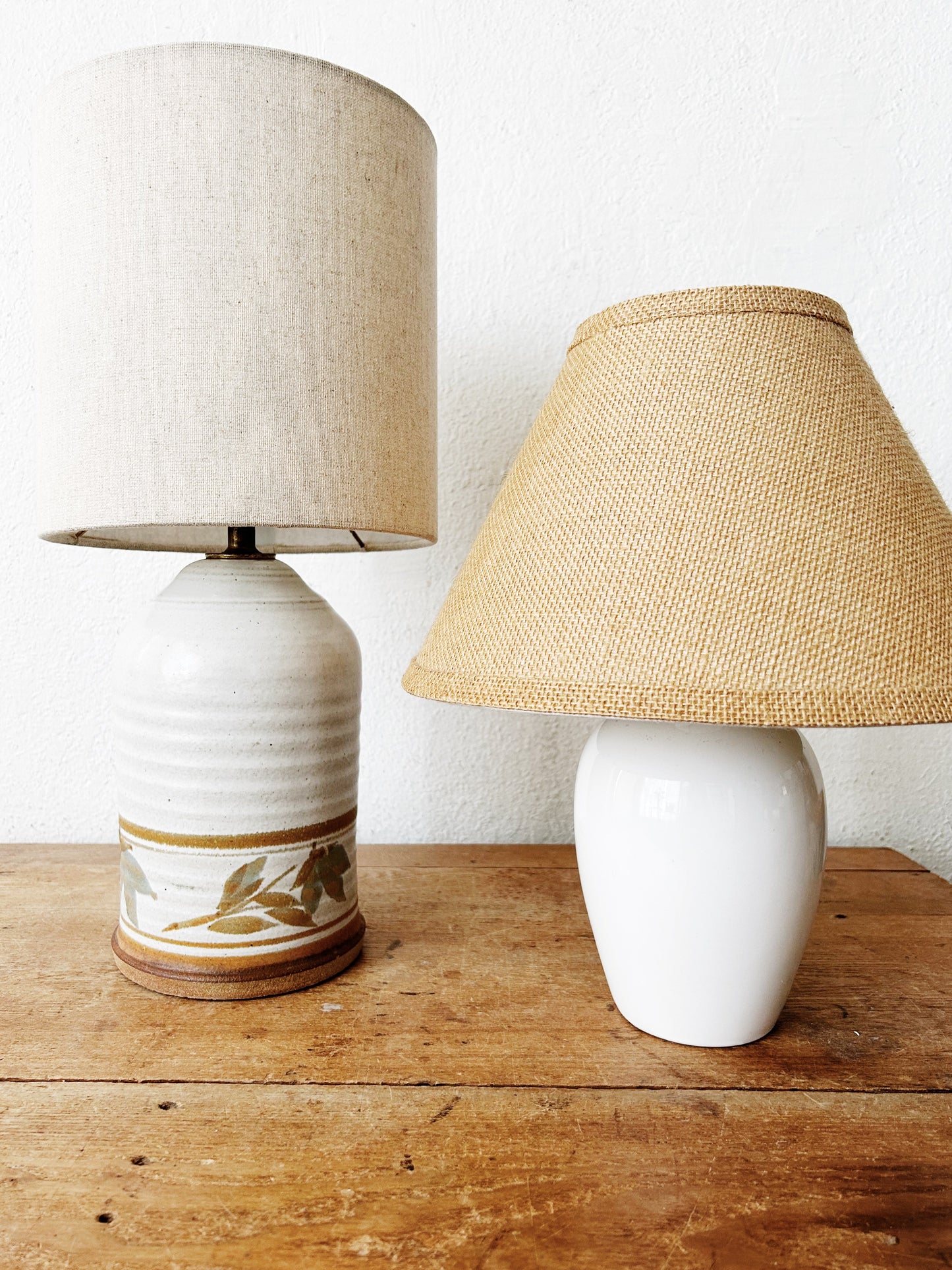 Vintage Ceramic Lamp with Shade