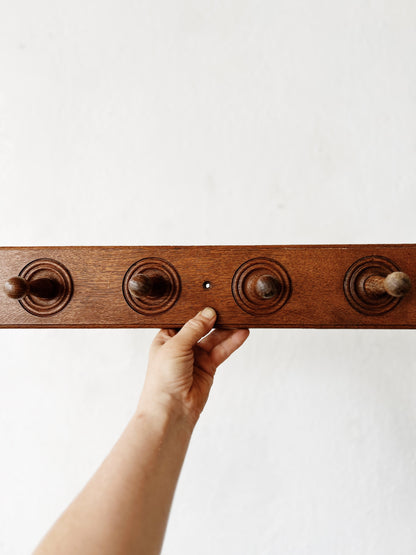 Antique Bullseye Coat Rack