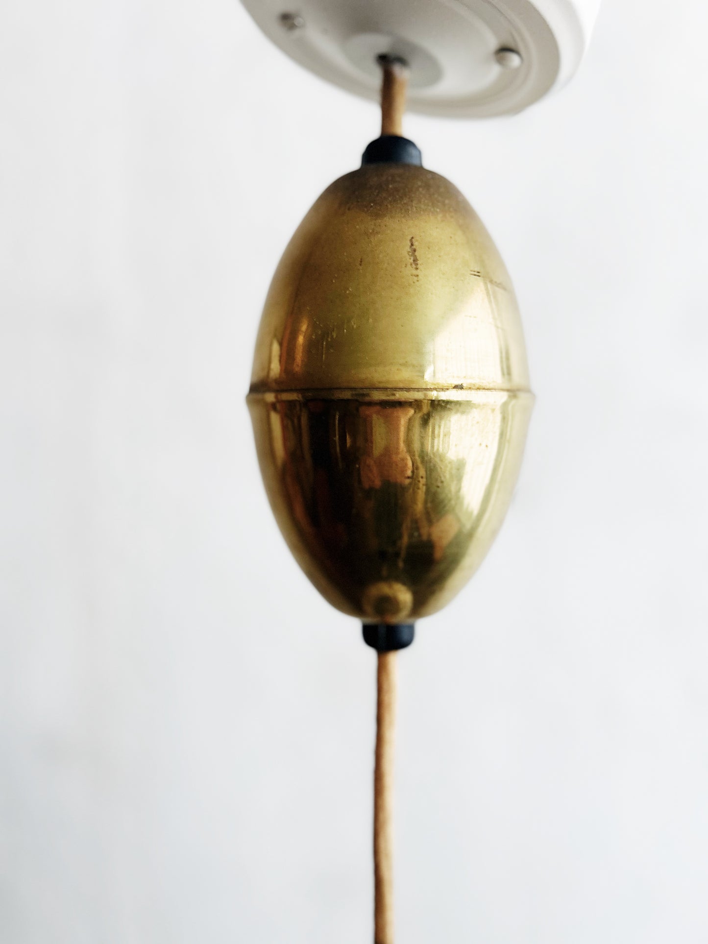 Mid Century Pendant Lamp with Pulley