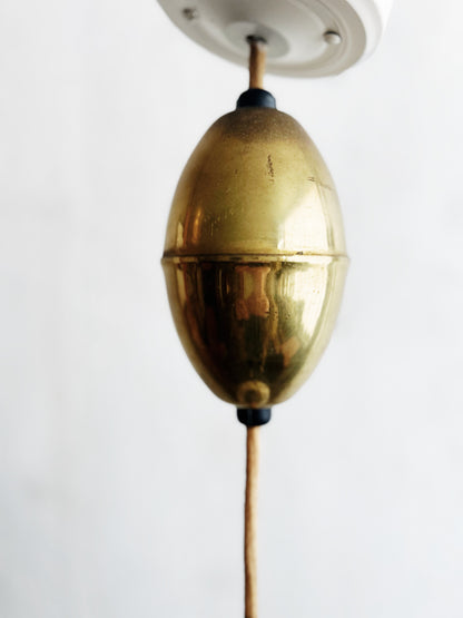 Mid Century Pendant Lamp with Pulley