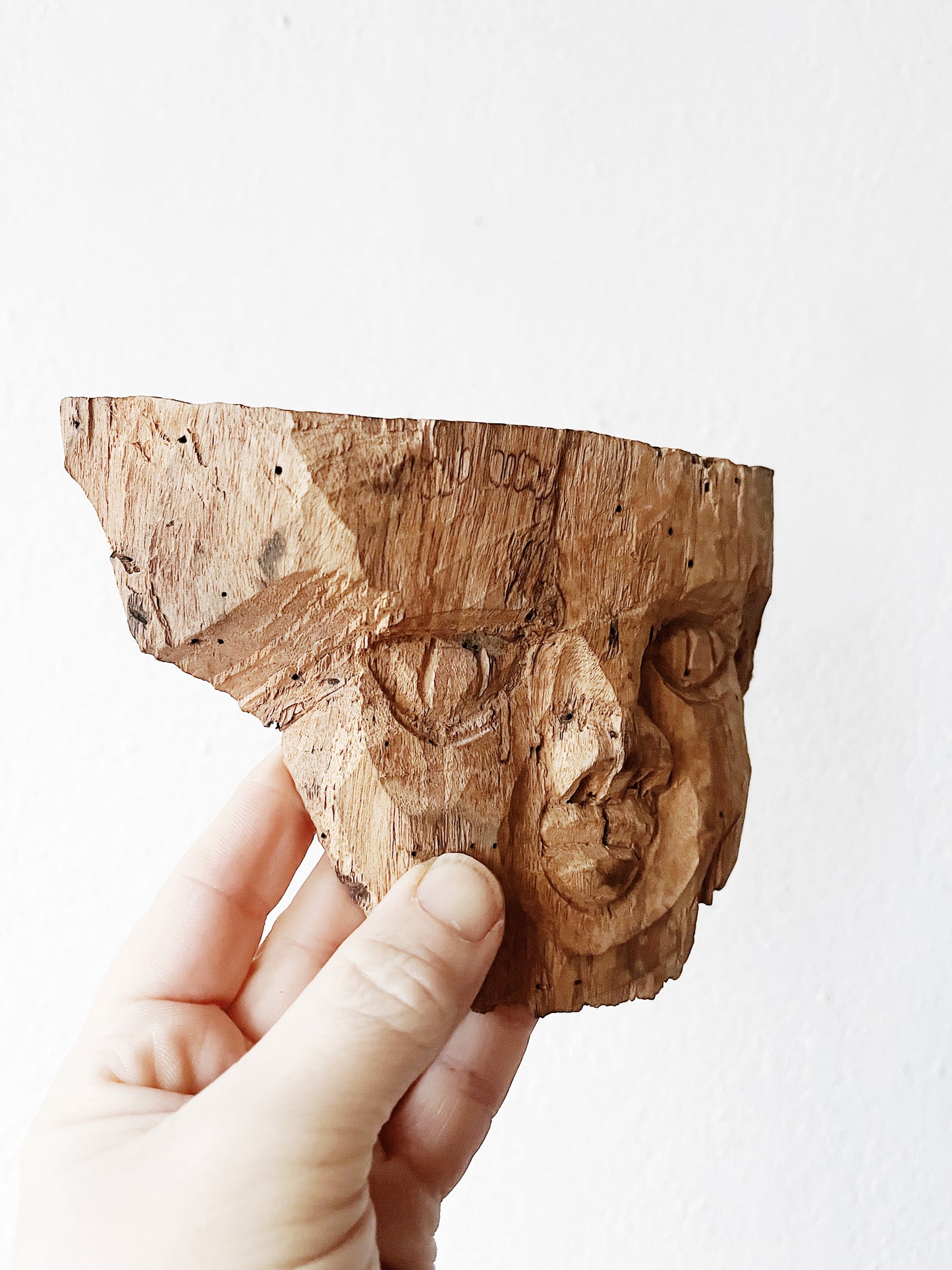 Carved Wooden Face
