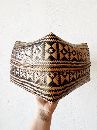Vintage Lidded Basket