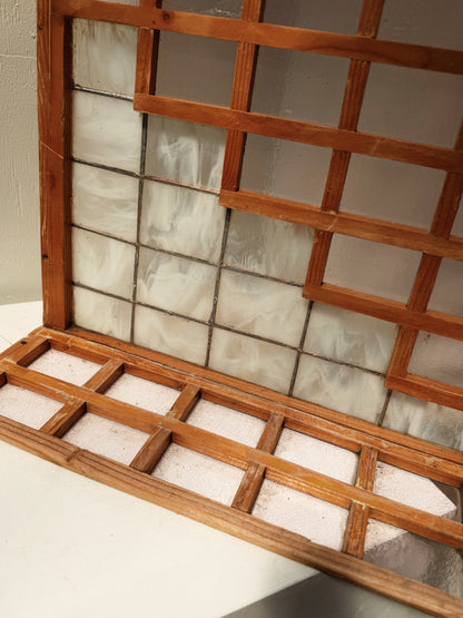 Handmade Vintage Stained Glass Panel