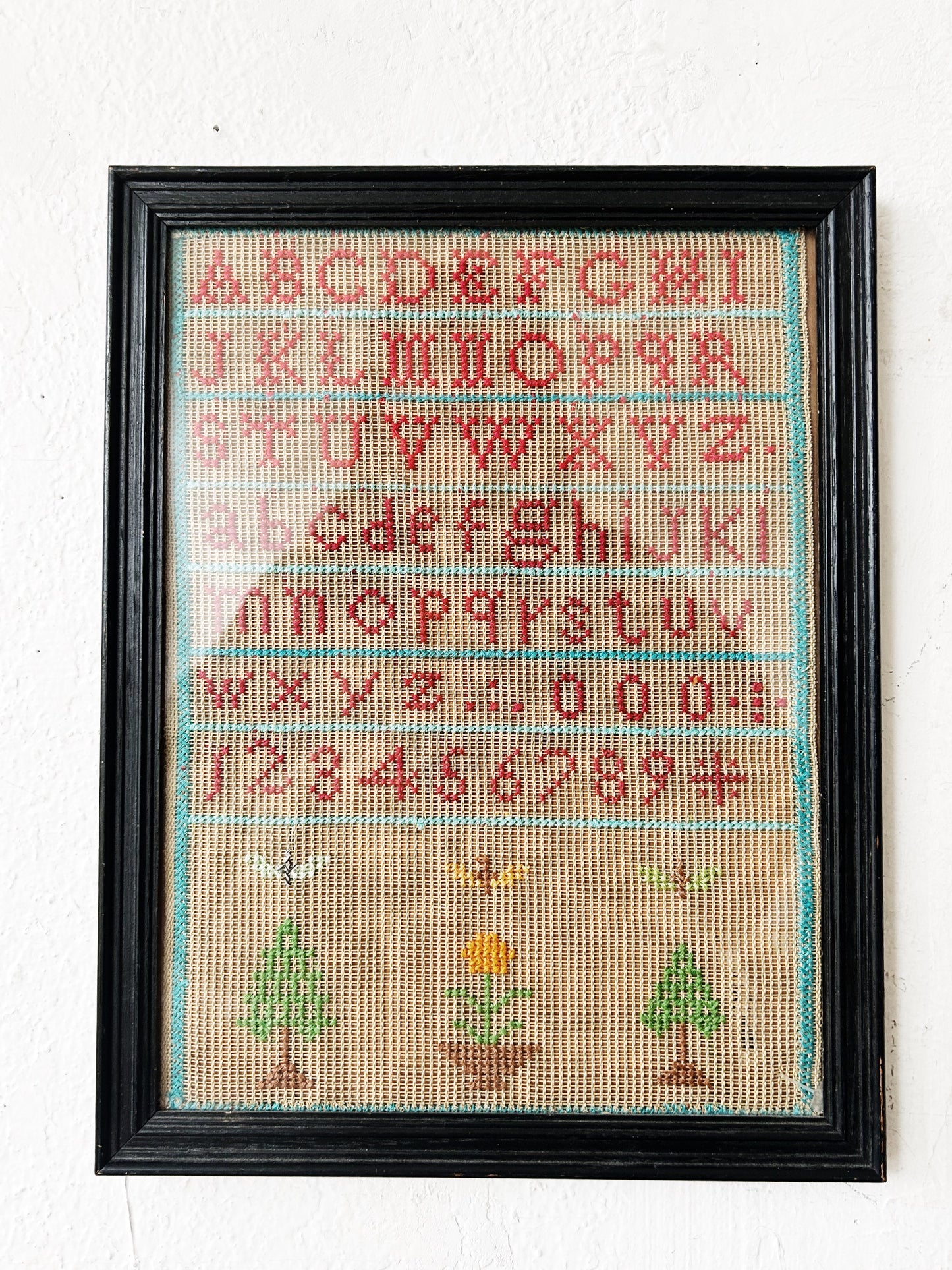 Antique Needlepoint Sampler