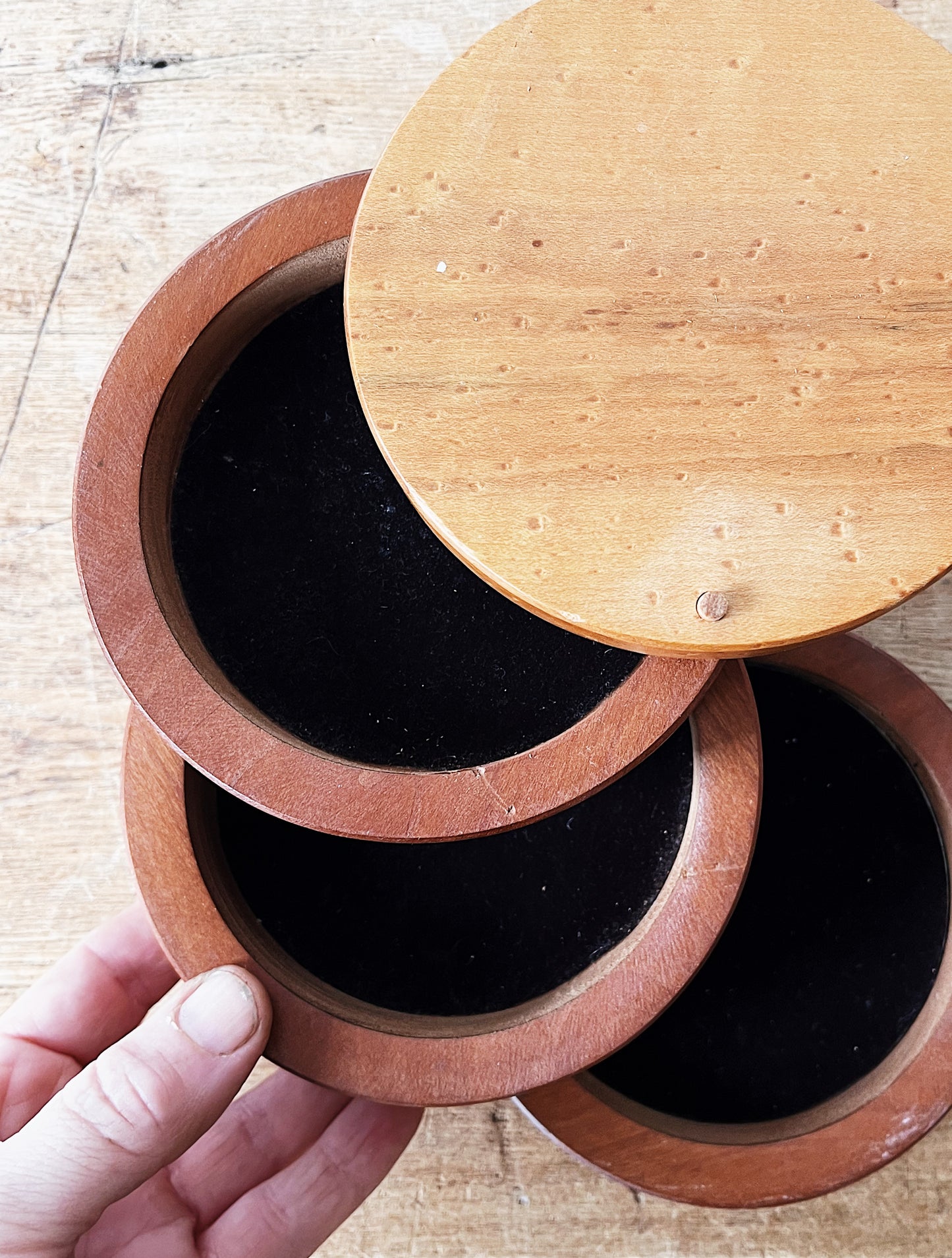Vintage Swivel Jewelry Box