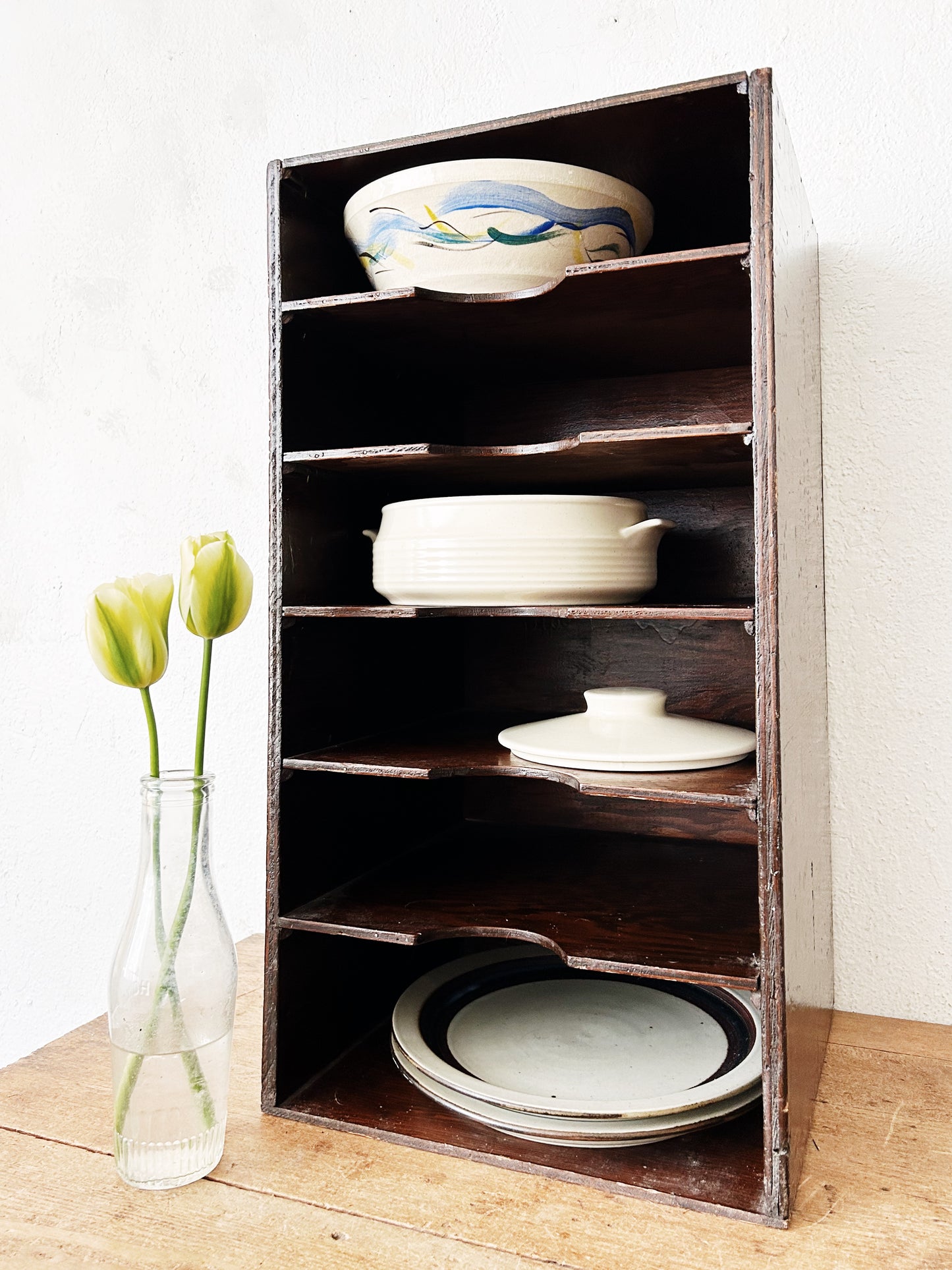 Vintage Large Wood Flat File