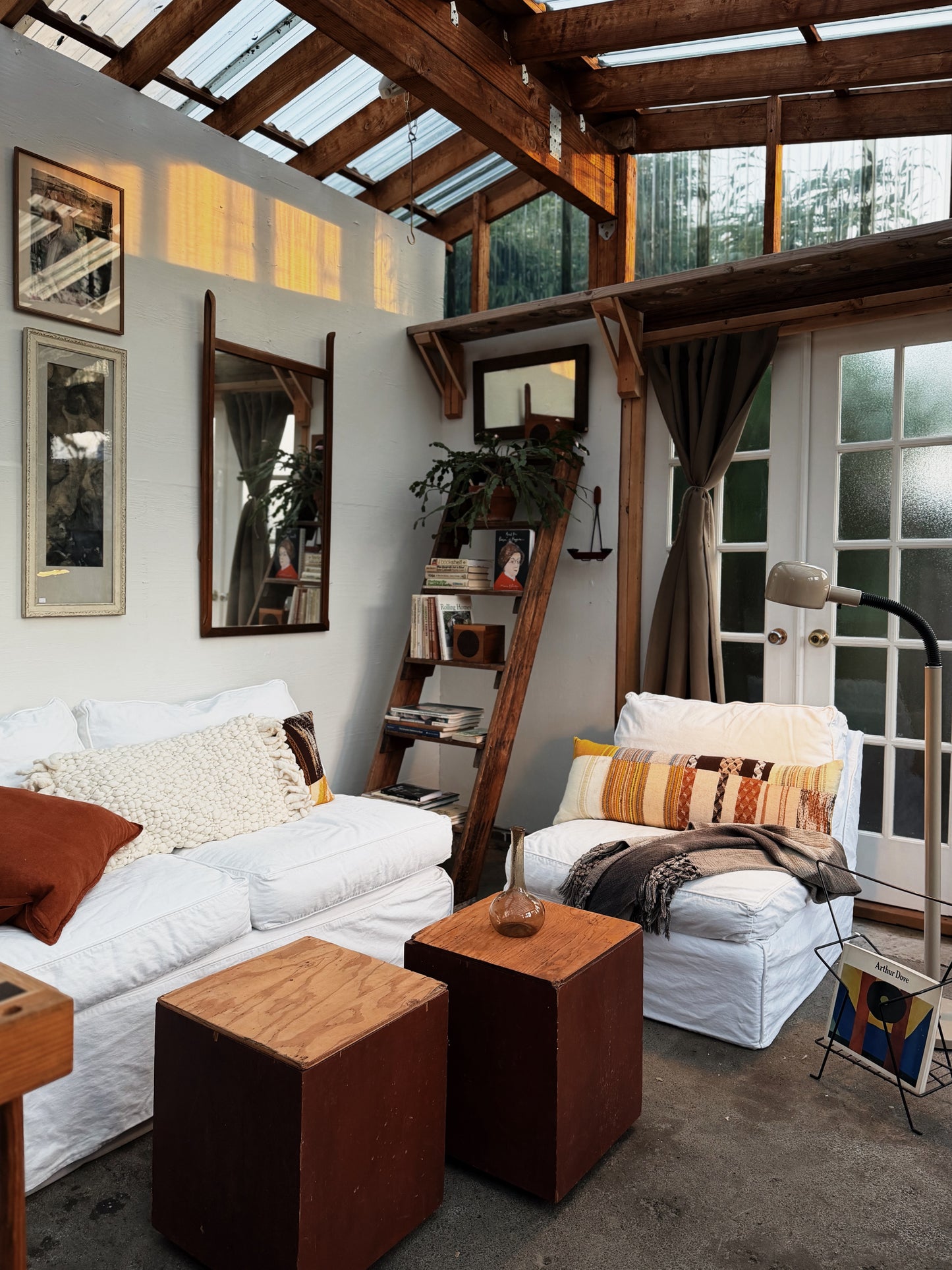 Cotton Slipcovered Sectional Couch