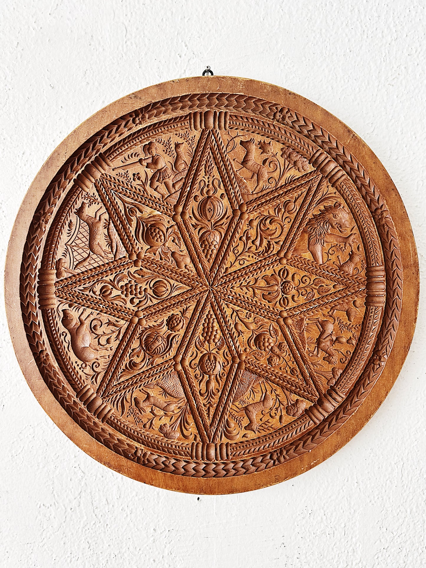 Vintage Carved Wood Mold XL