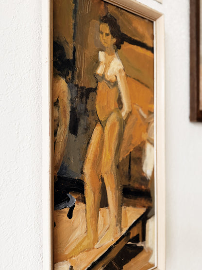 Vintage Figural Study Painting