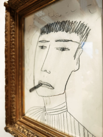 Vintage Charcoal Sketch