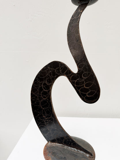 Oversized Post Modern Candlestick