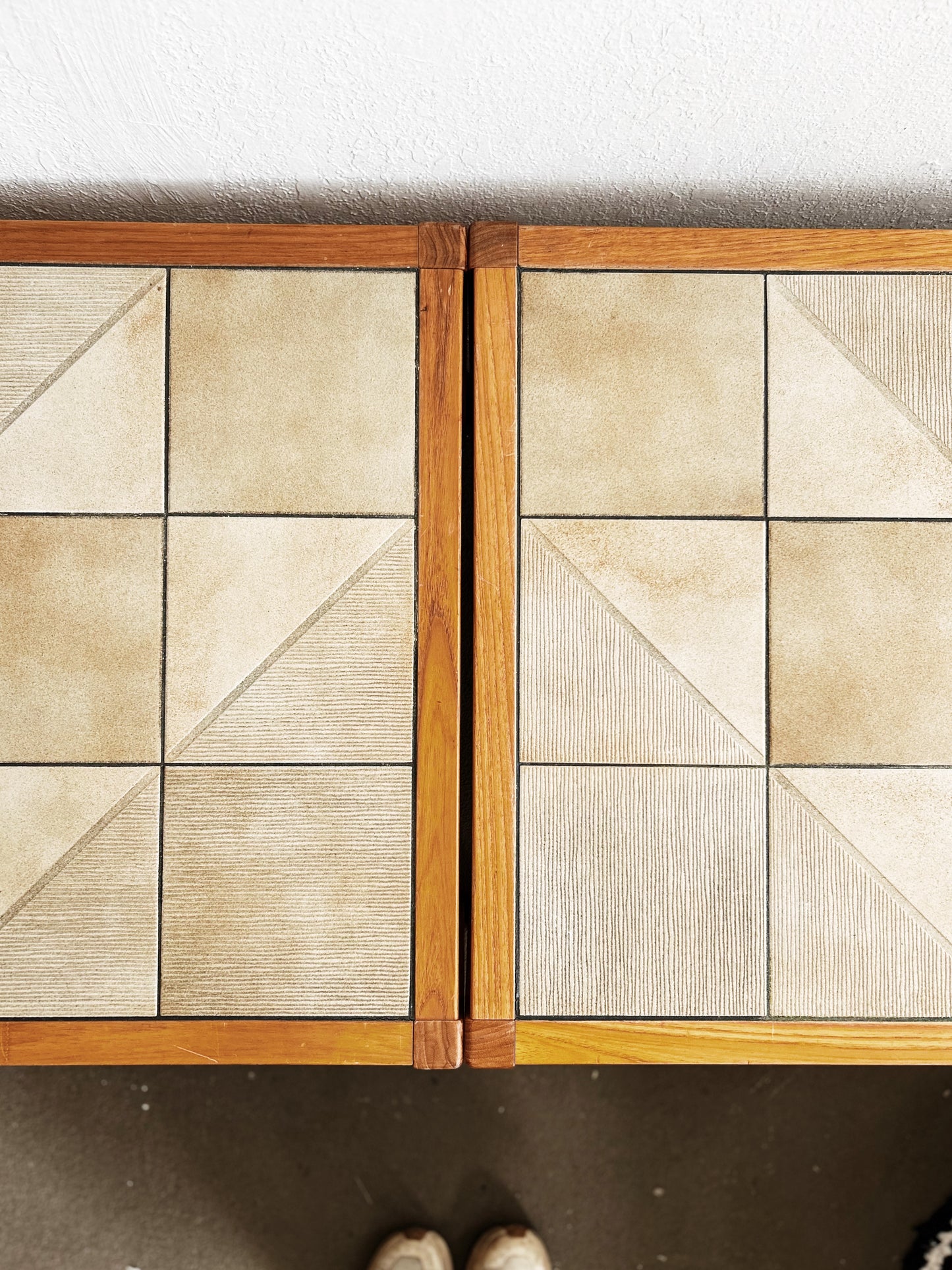Gangso Møbler Danish Teak and Ceramic Inlay Table