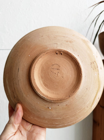 Vintage Romanian Clay Bowl
