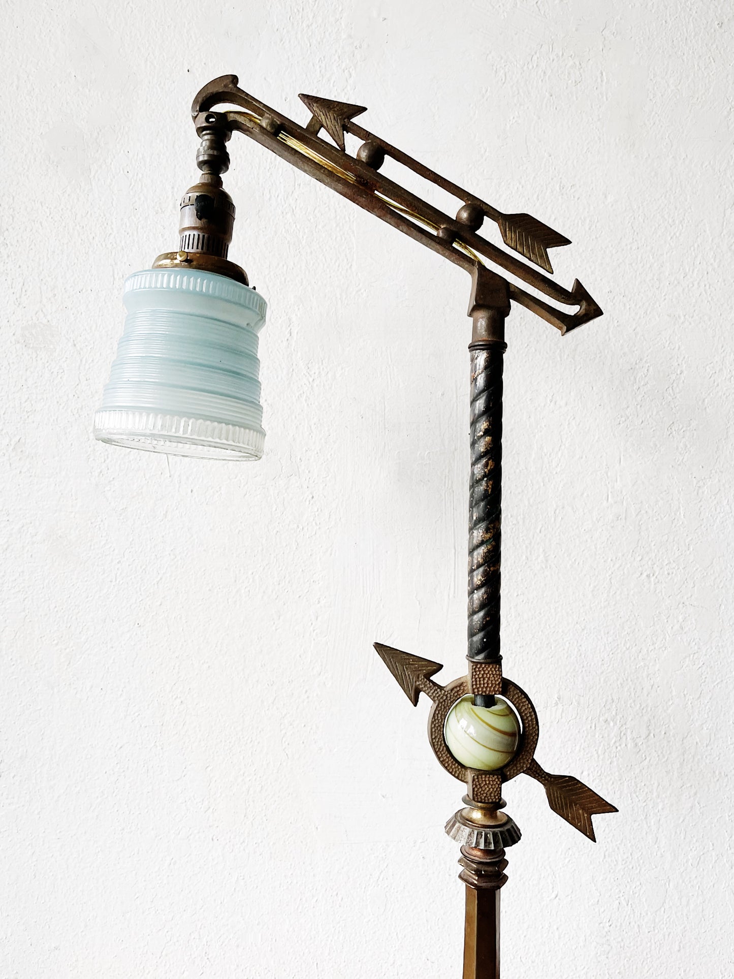 Art Deco Bridge Arm Lamp