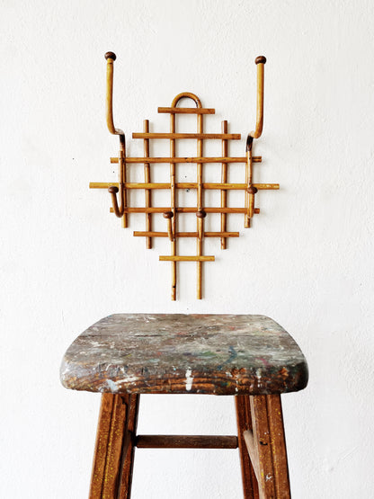 Vintage Bentwood Bamboo Rack