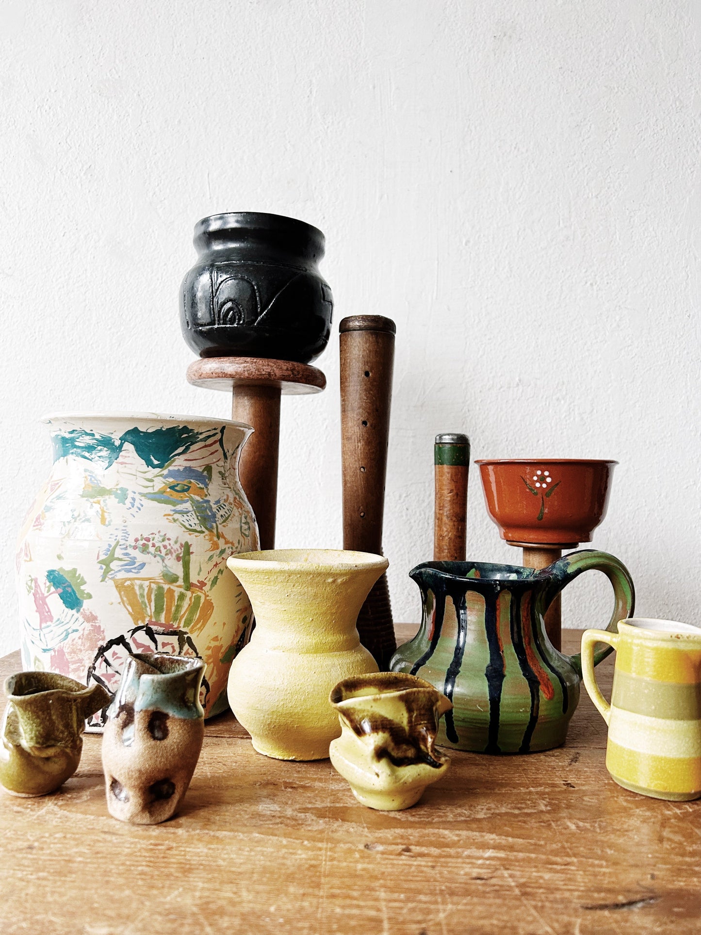 Antique Wooden Spool Collection