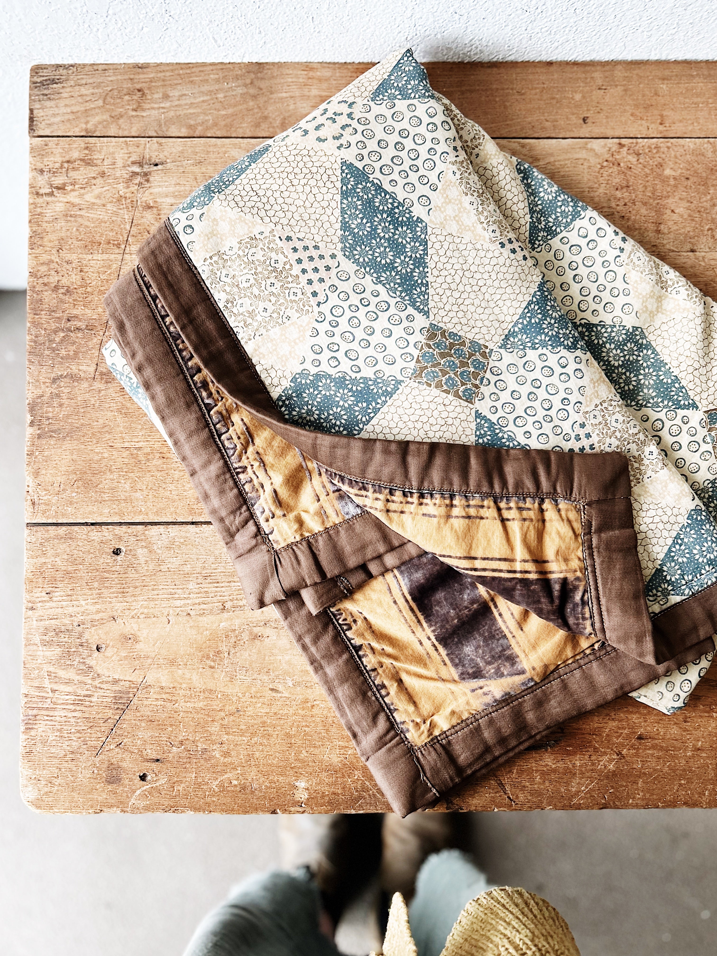 Antique Silk Quilt - Thumbnail 5