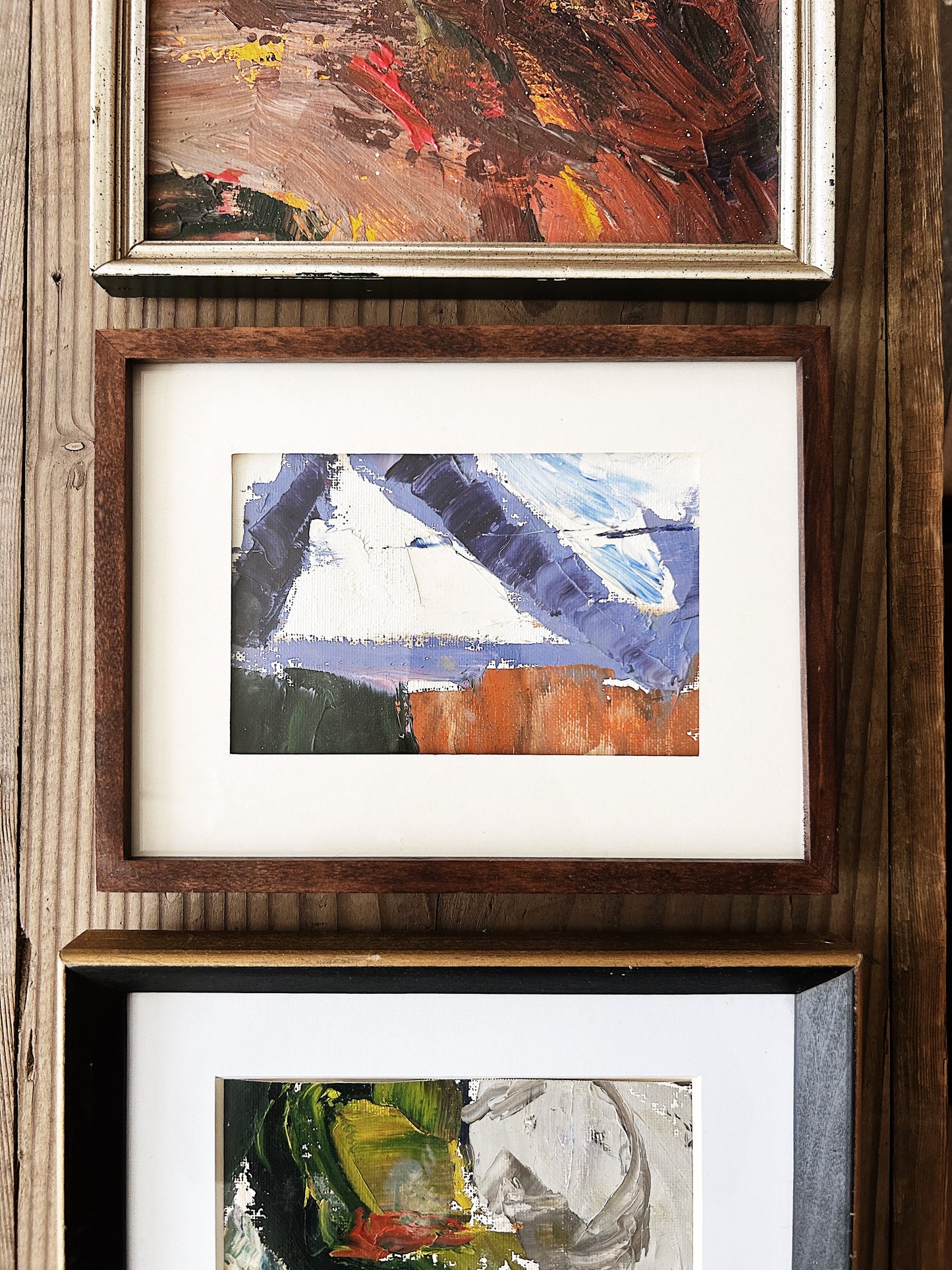 Framed Abstract Oil Painting