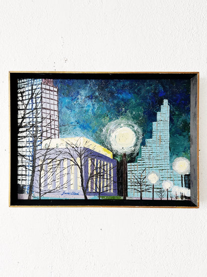 June Clark Original Mid Century Signed Painting