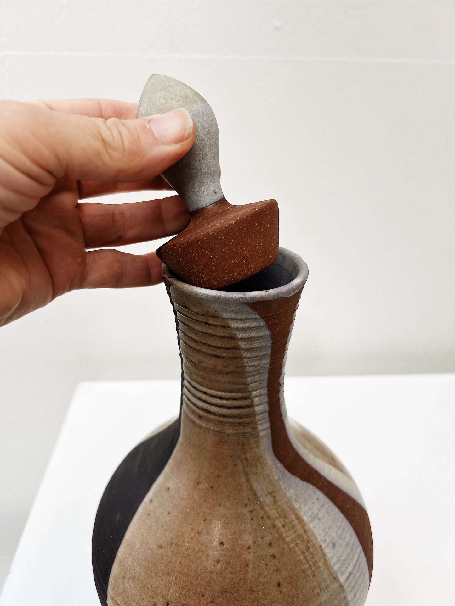 Mid Century Rose Wasserstrom Decanter