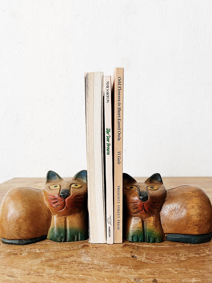 Vintage Folk Art Bookends