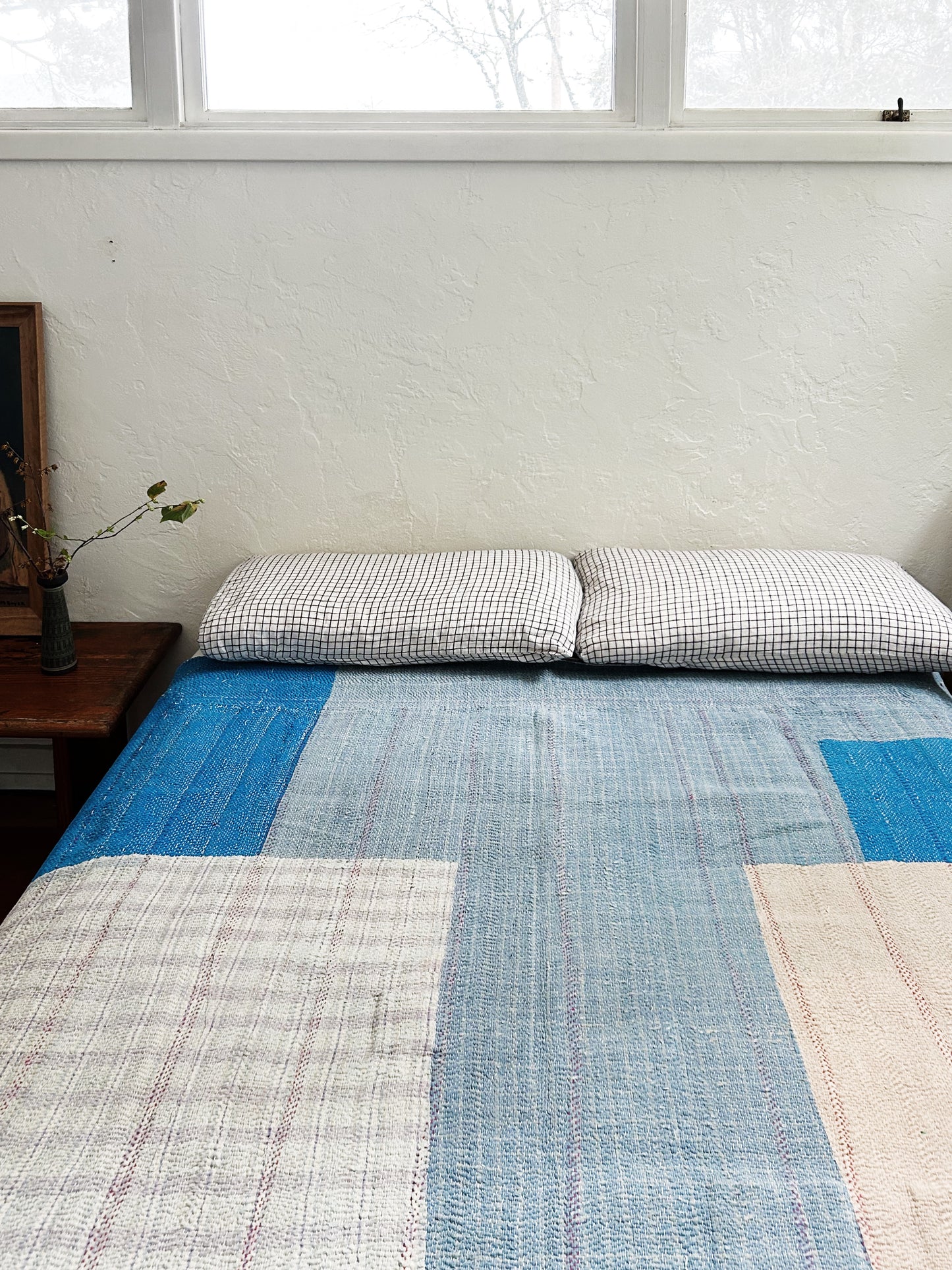 Vintage Large Patch Kantha Quilt