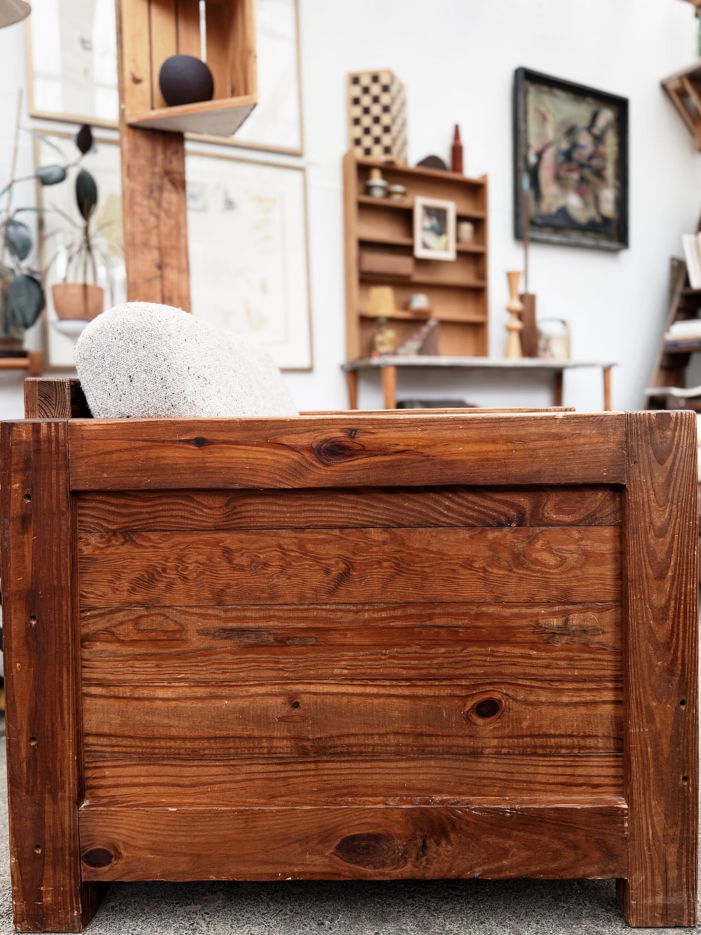 Vintage Wooden Arm Chair