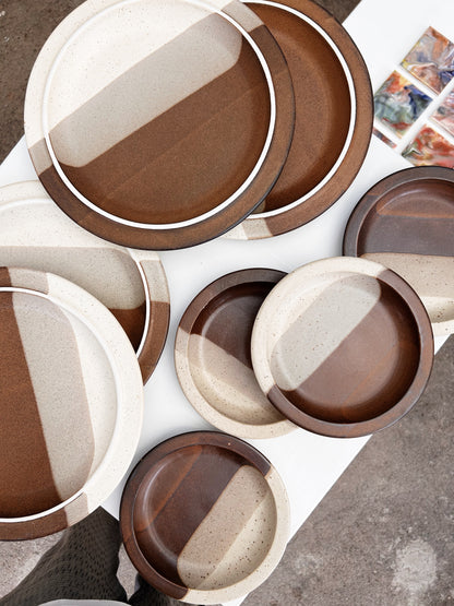 1970s Jim McBride for Fabrik Stoneware Plates