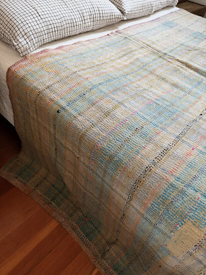 Vintage Patchwork Kantha Quilt
