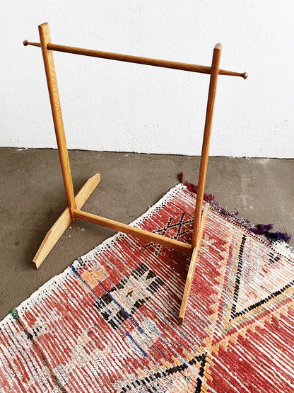 Vintage Wood Textile Rack