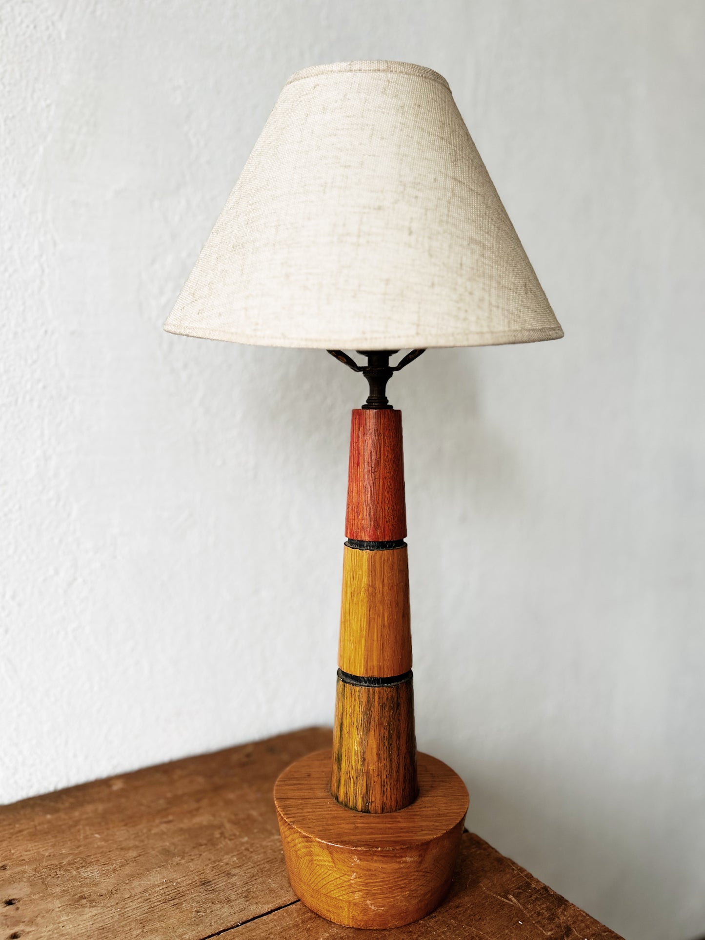 Vintage Folk Art Lamp