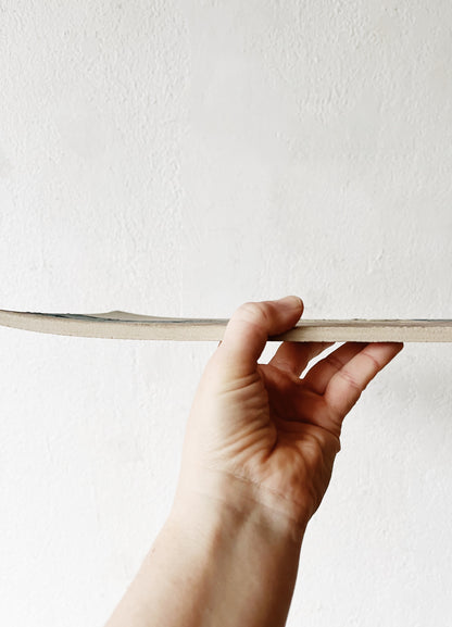 Vintage Allen Cook Ceramic Slab Painting